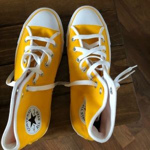 Yellow Converse Chuck Taylor All Star Hi ——Size 8 Women 6 Men